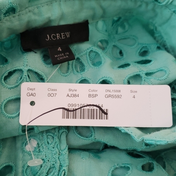 J. Crew Button-up shirt in embroidered AJ384 - Picture 2 of 4